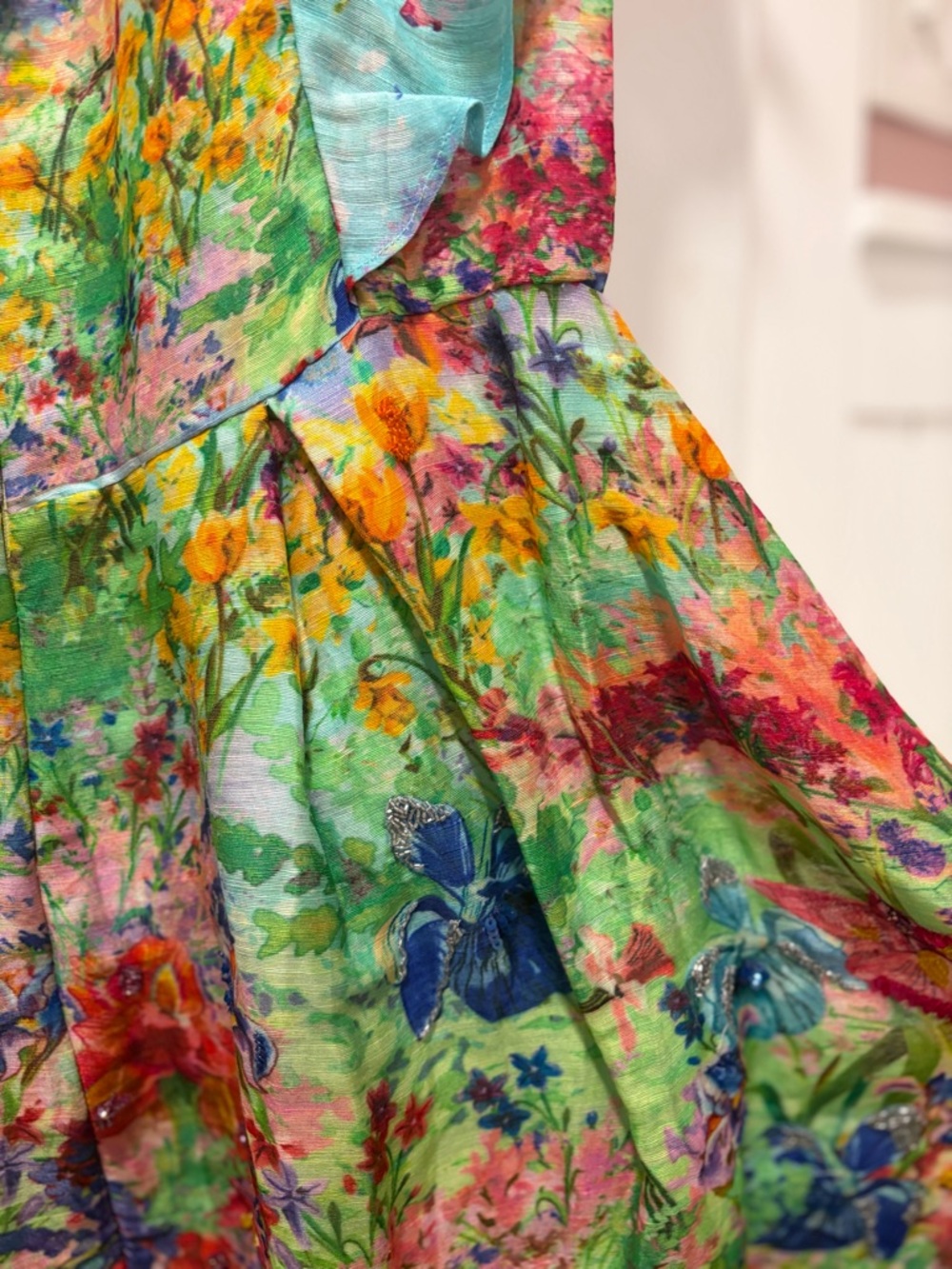 Floral Multi-Color Ruffle Mini Dress - Picture 5 of 8